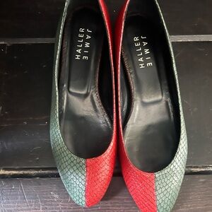 Haller Jamie Red and Green Women's Flats